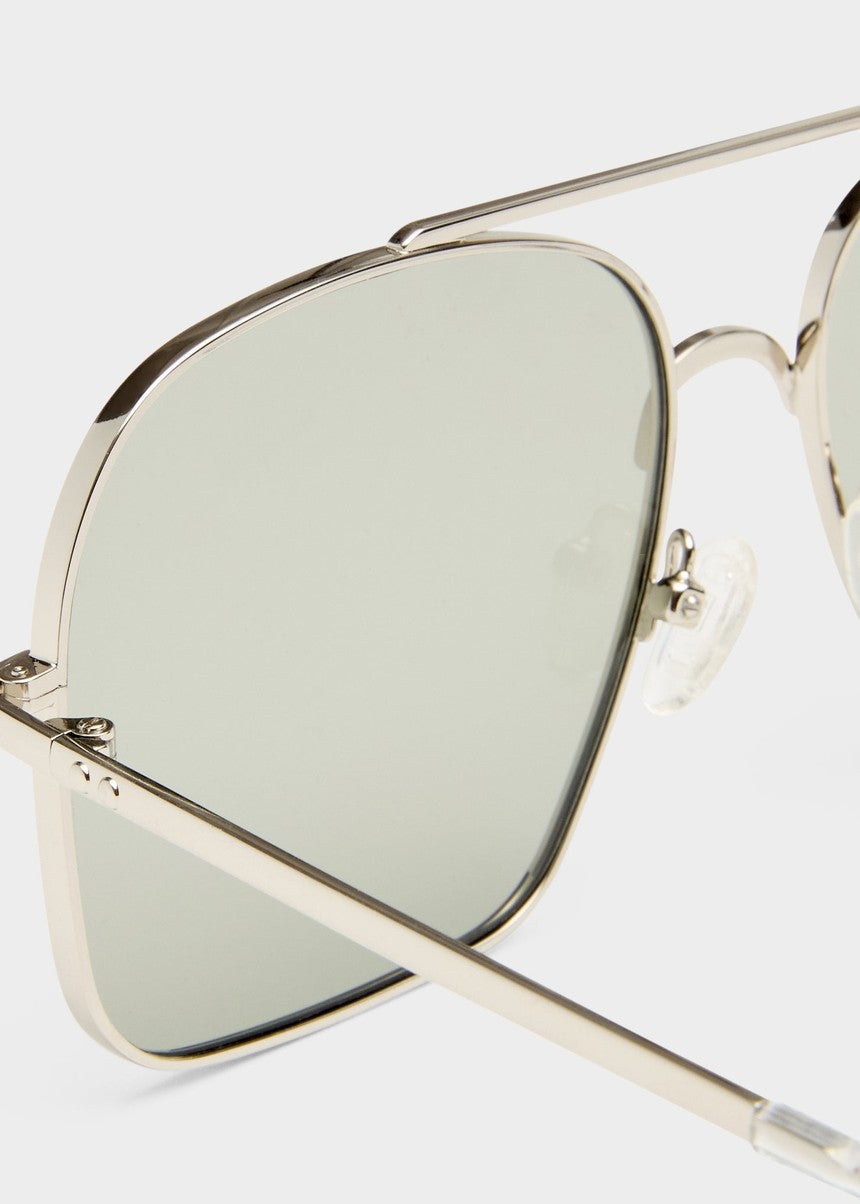 Civelle Sunglasses - Bright Silver / Crystal Clear