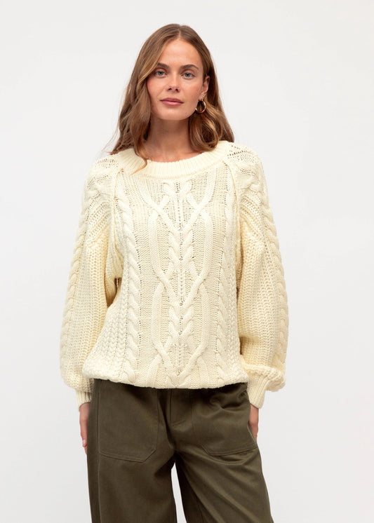Lola Cable Knit - Cream
