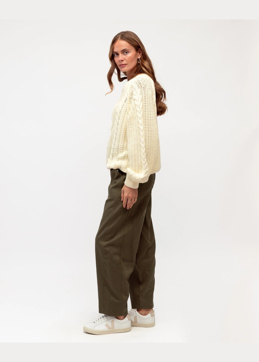 Lola Cable Knit - Cream