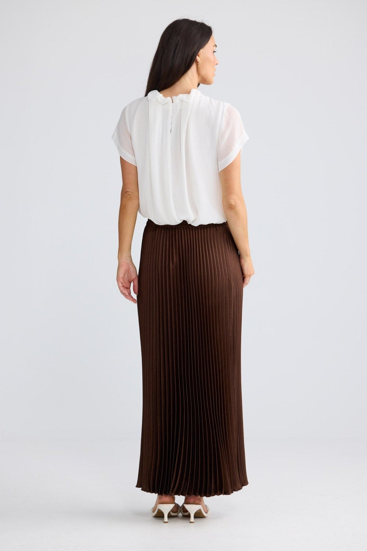 Alias Pleated Skirt - Chocolate