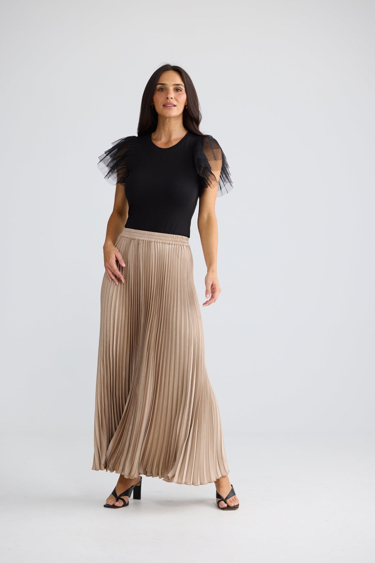 Alias Pleated Skirt - Sand
