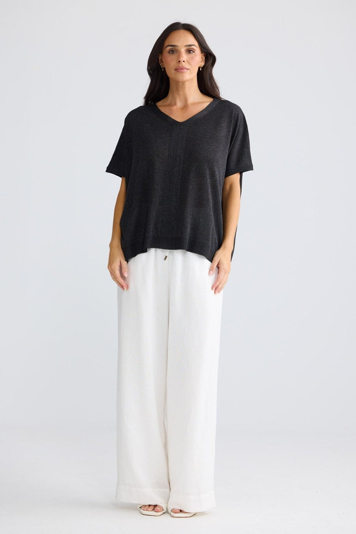Jessamy Top - Black W Silver