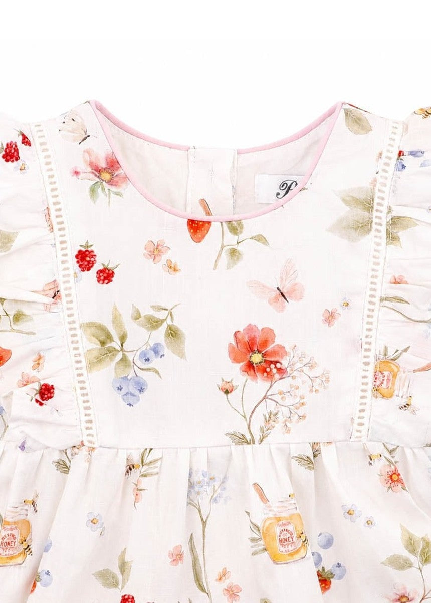 Poppy Overlay Dress - Poppy Print