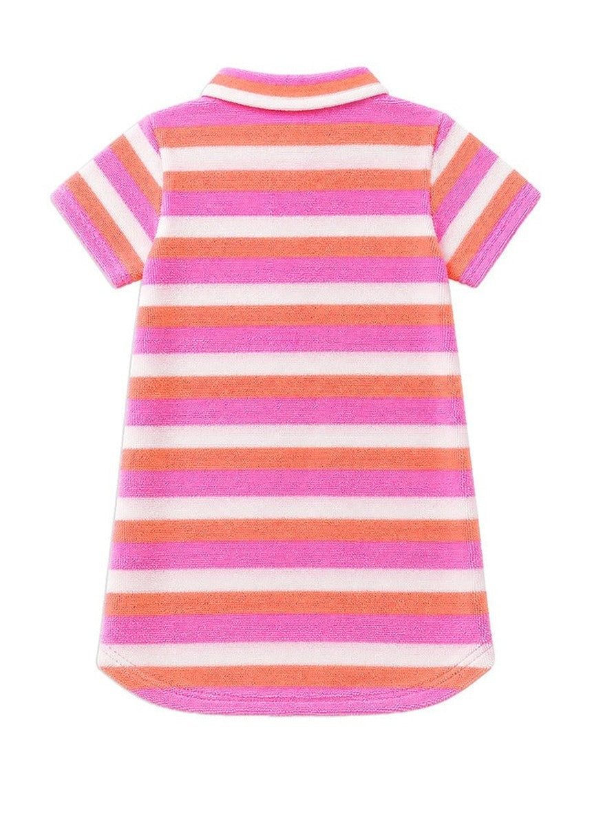 Day Dream Terry Towelling Dress - Multi Stripe