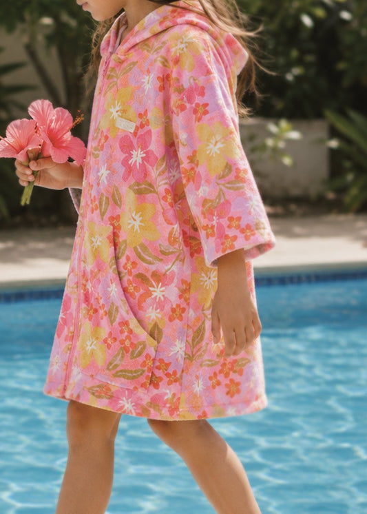 Zip-Up Towel - Hibiscus Daze