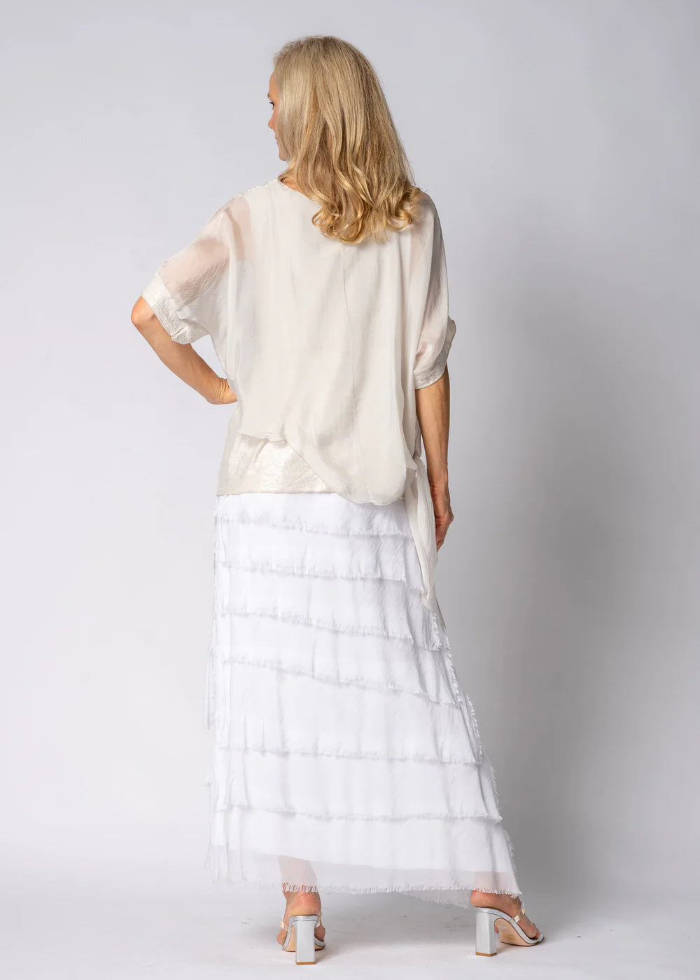 Danika Silk Top - Latte