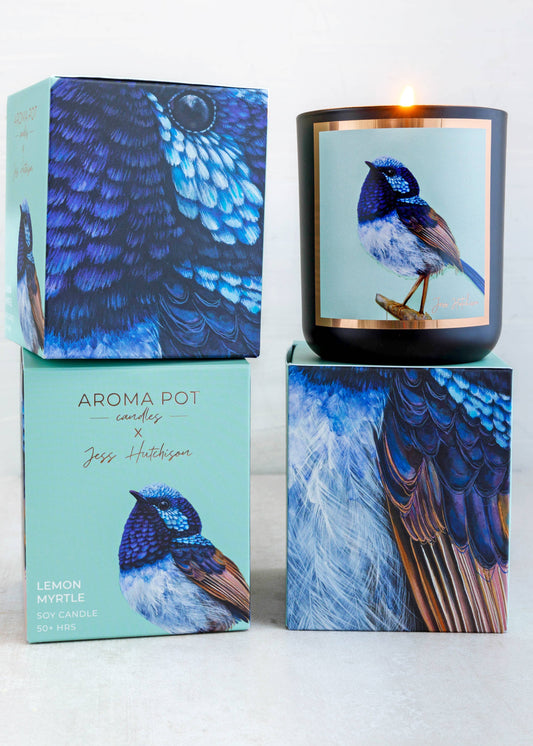 Aroma Pot - 50+hrs Australian artist soy candle - lemon myrtle