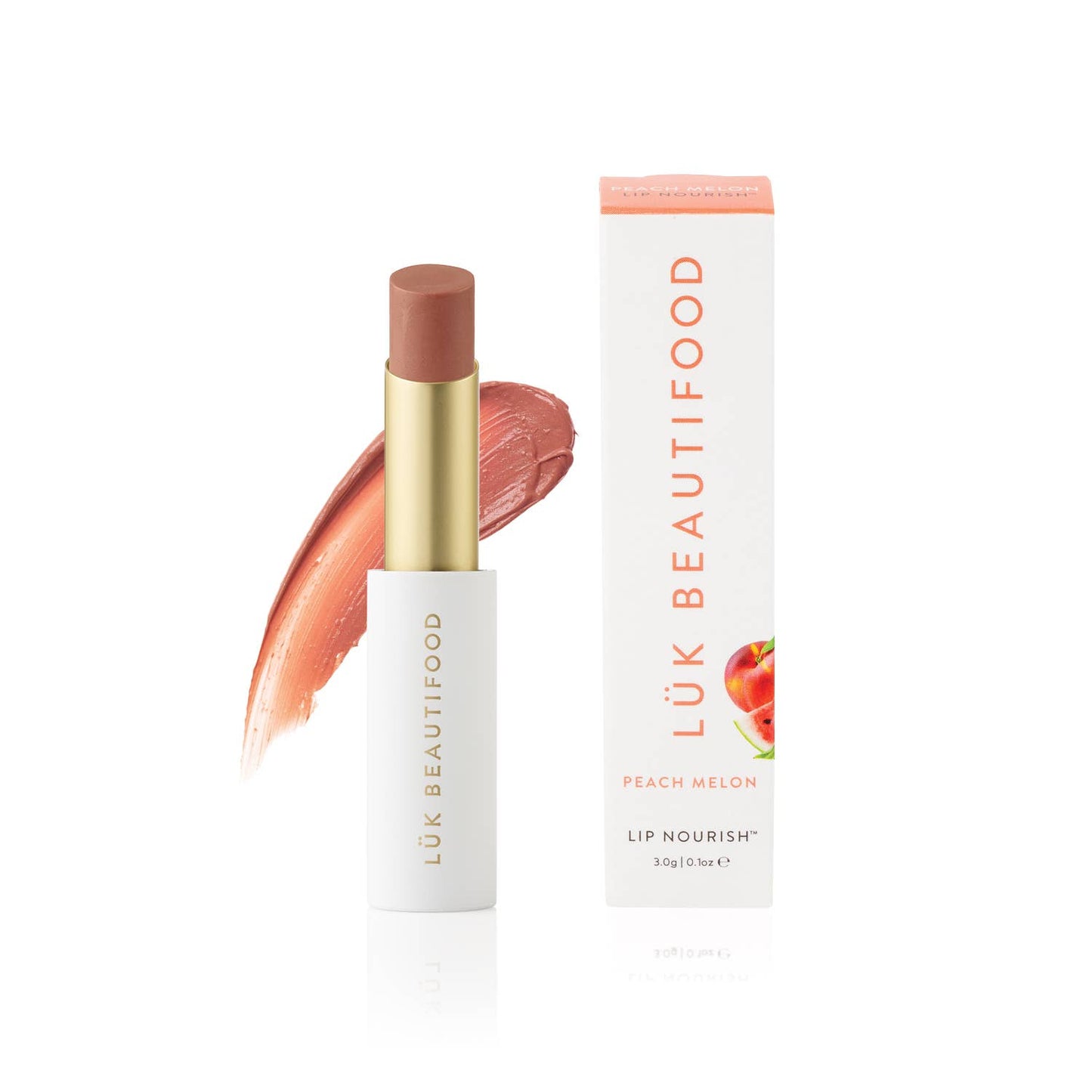 Luk Beautifood - QUICK SHOP 14 Lip Nourish™ Natural Lipstick Shades: Peach Melon