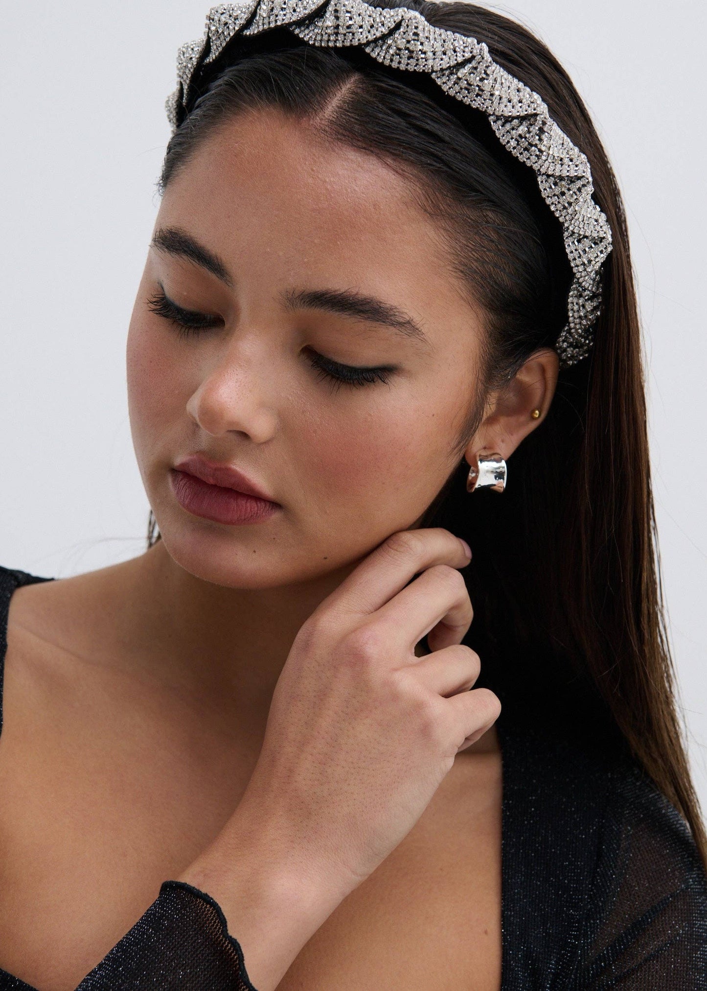 Angels Whisper Accessories - Twist Rhinestone Statement Headband