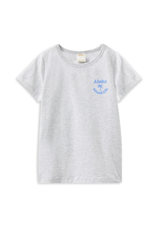 Island Life Tee - Silver Marle