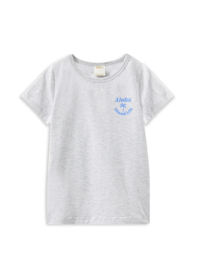 Island Life Tee - Silver Marle
