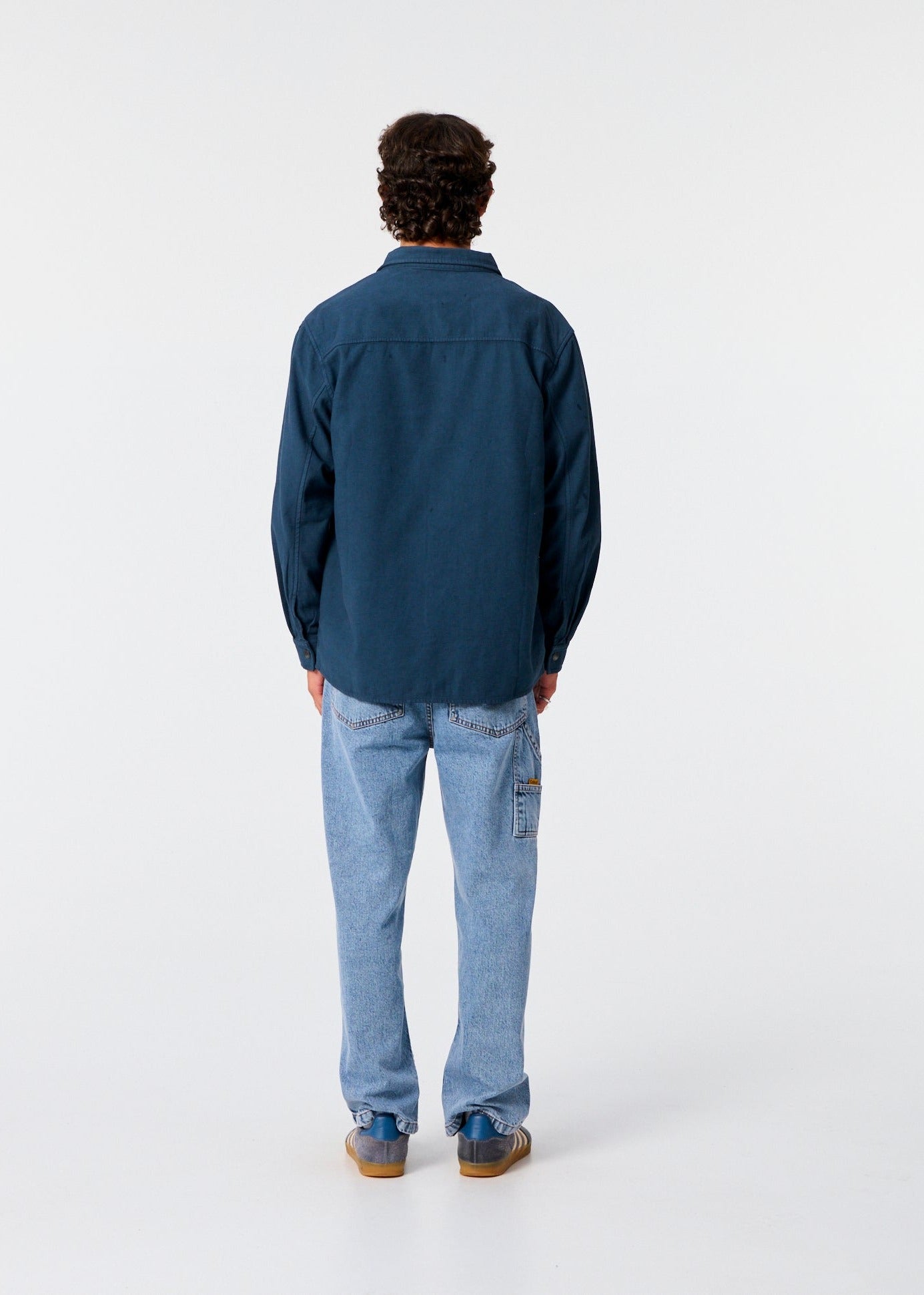 Sun Cured Overshirt - Worker Blue - photo 3
