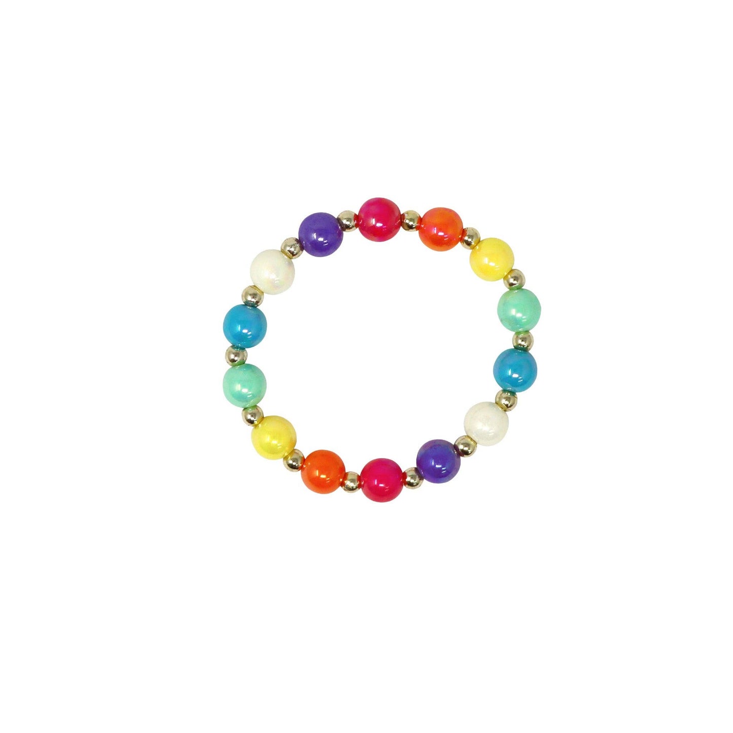 Pink Poppy - Rainbow Smiley Face And Fruit Necklace and Bracelet Set - (Pack Size: 6)