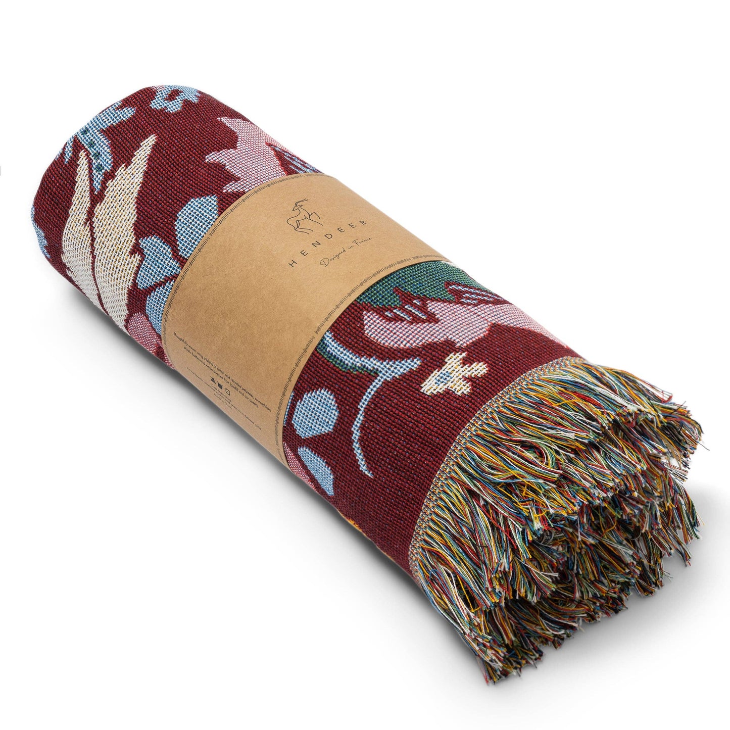 HENDEER - 'Magical Mystery' Woven Picnic Rug/Throw: Regular 130x160cm