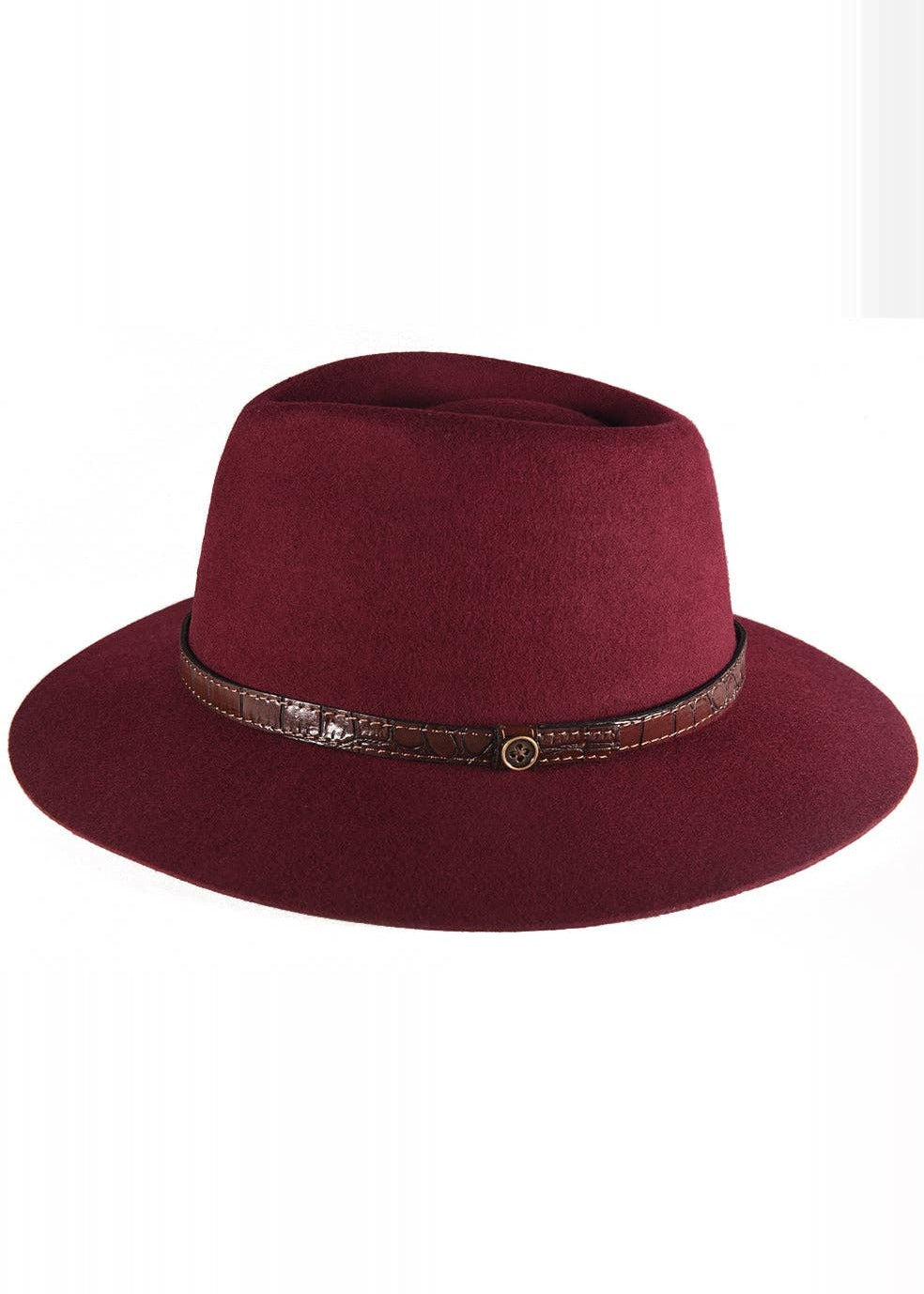 Fallen Broken Street - The Dingo Felt Hat - Wine: S/M