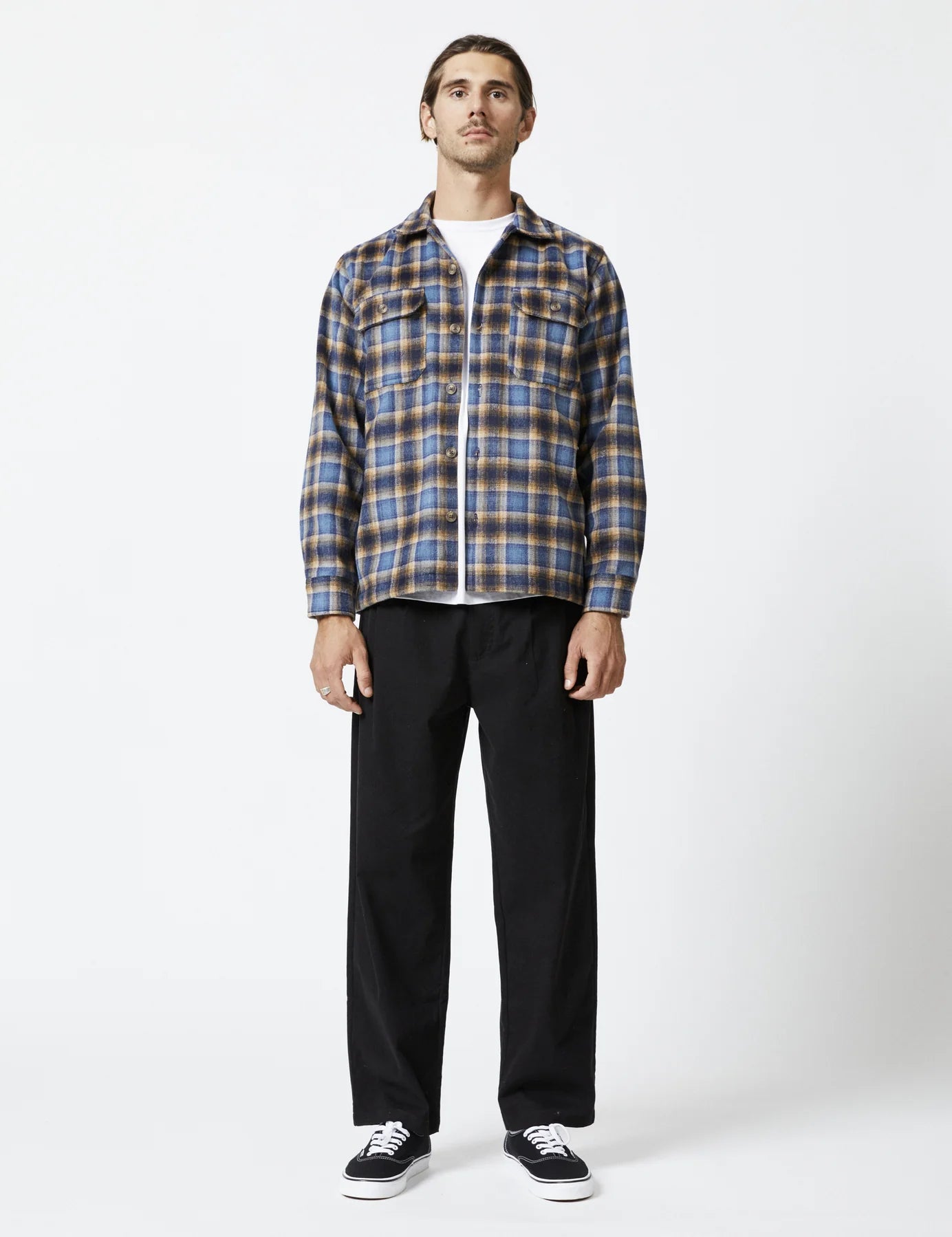 Nomad LS Flannel - Blue Brown