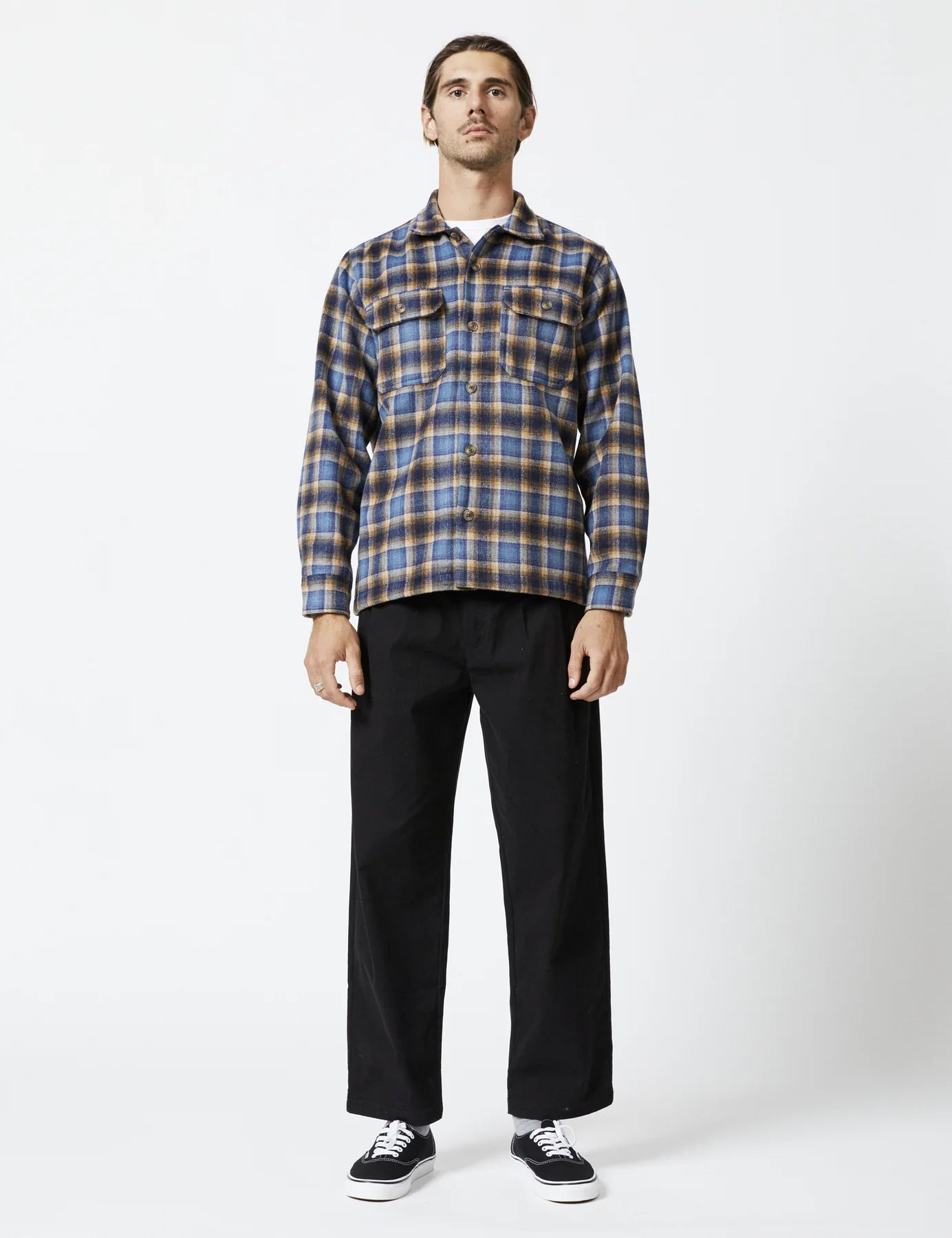 Nomad LS Flannel - Blue Brown