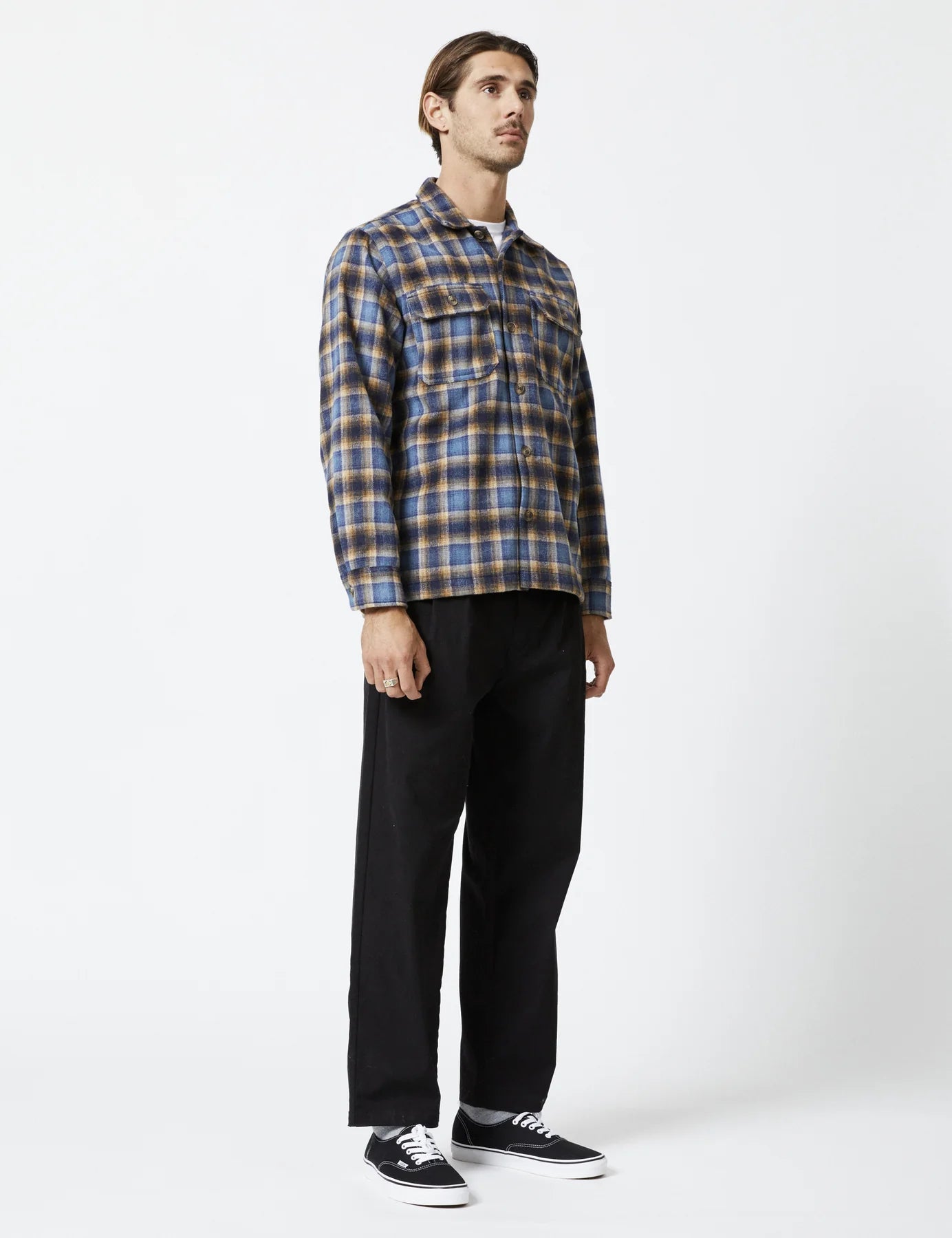 Nomad LS Flannel - Blue Brown