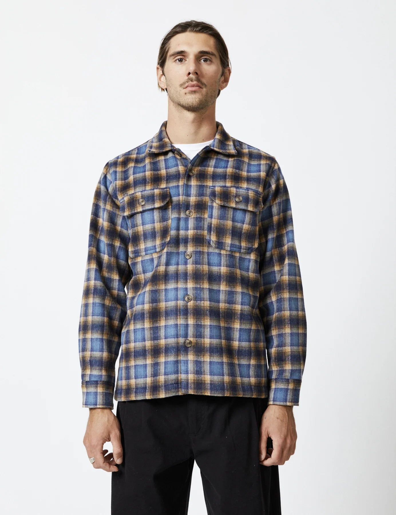 Nomad LS Flannel - Blue Brown