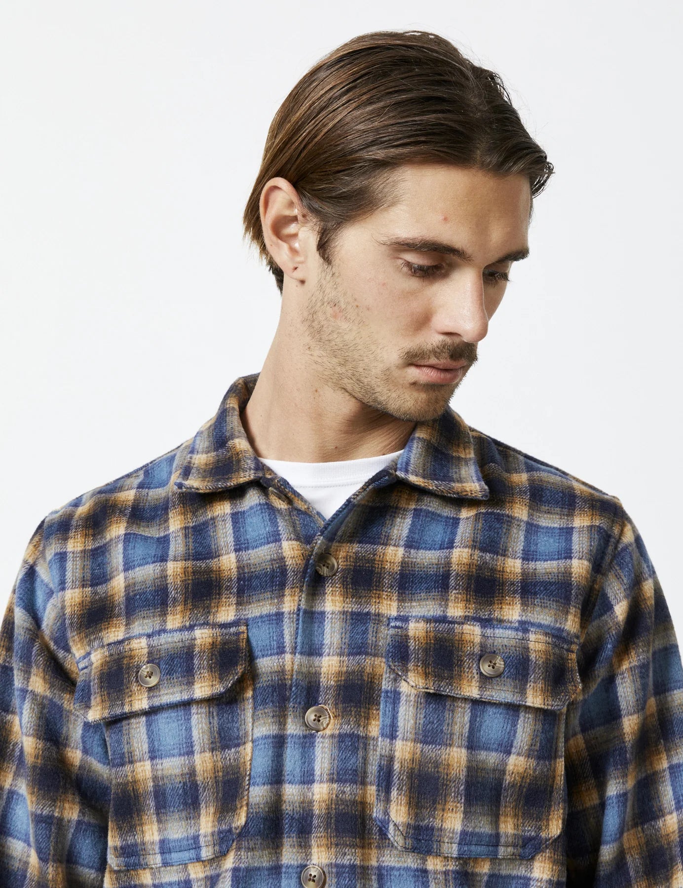 Nomad LS Flannel - Blue Brown