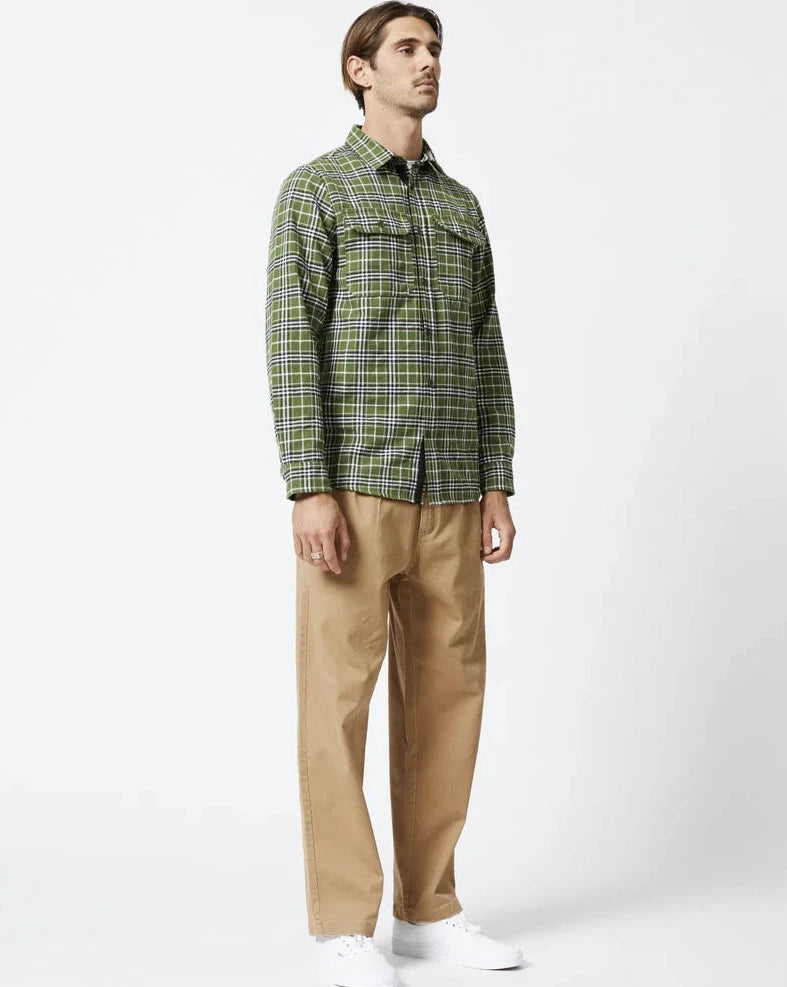 Classic Flannel Shirt - Olive