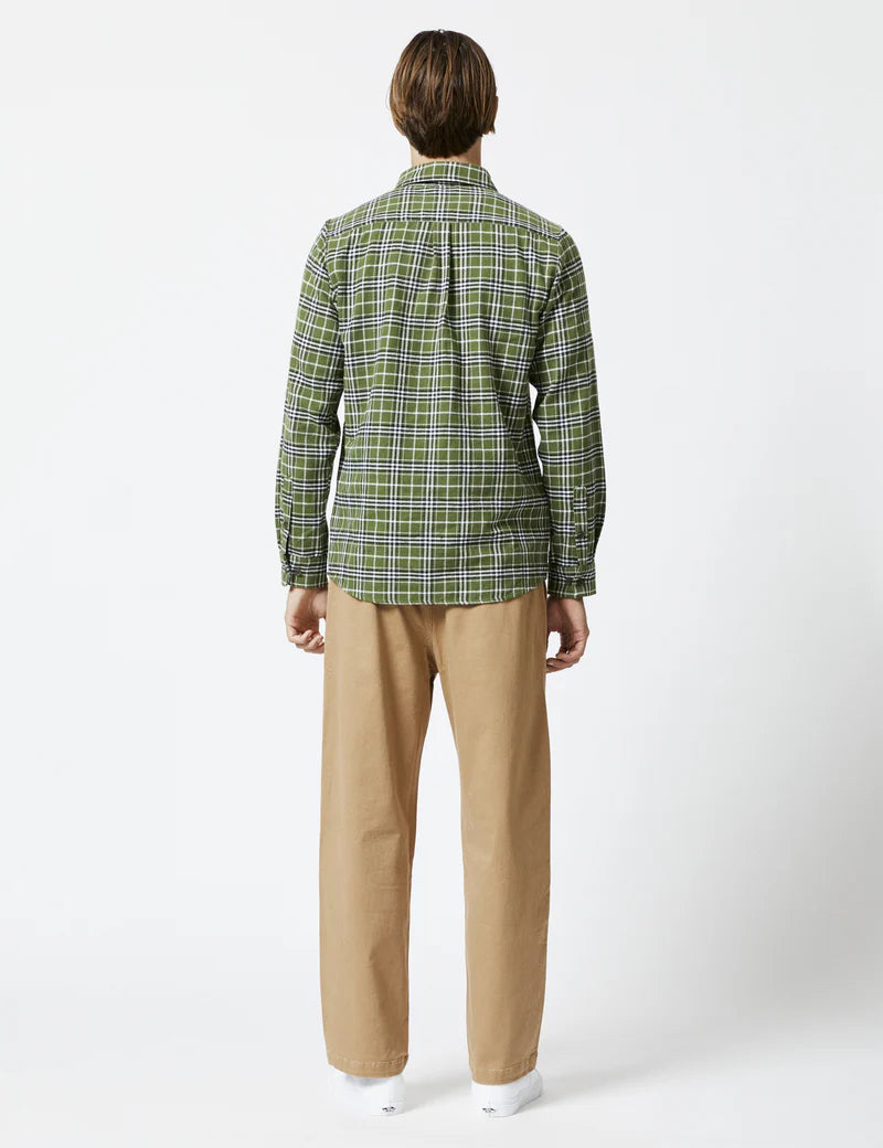 Classic Flannel Shirt - Olive