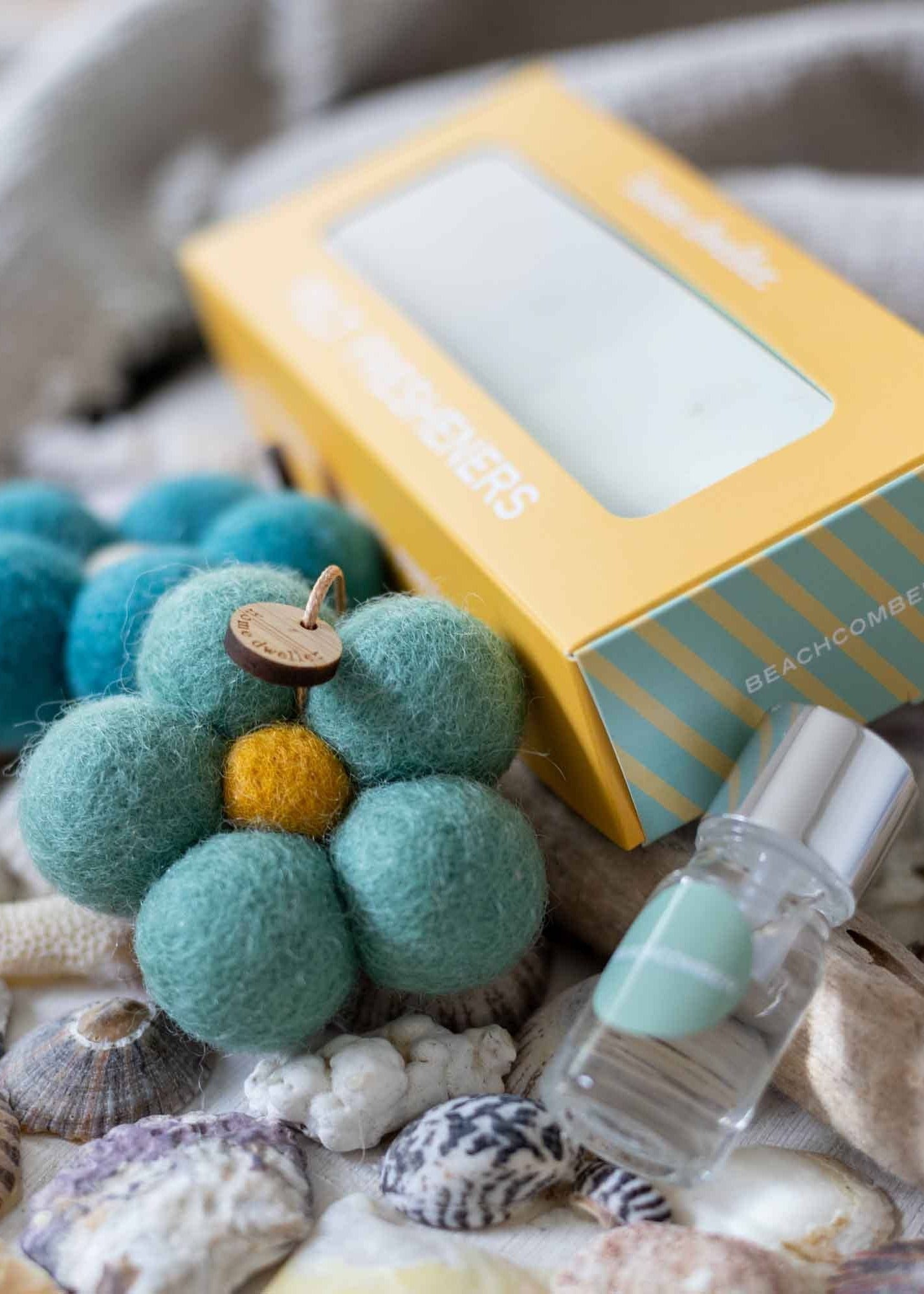 Felt Flower Fresheners - Beachcomber