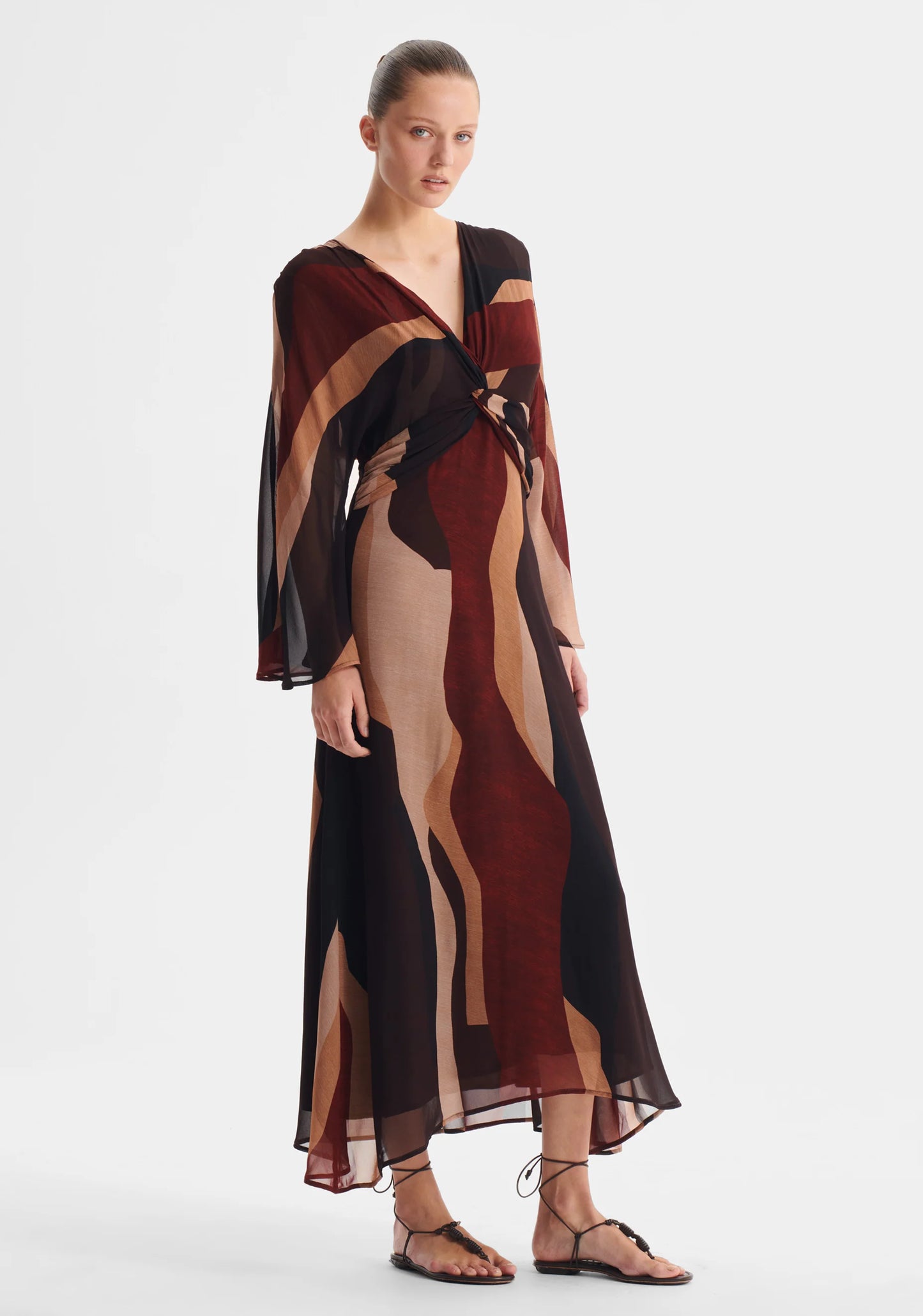 Orla V-Neck Dress - Print