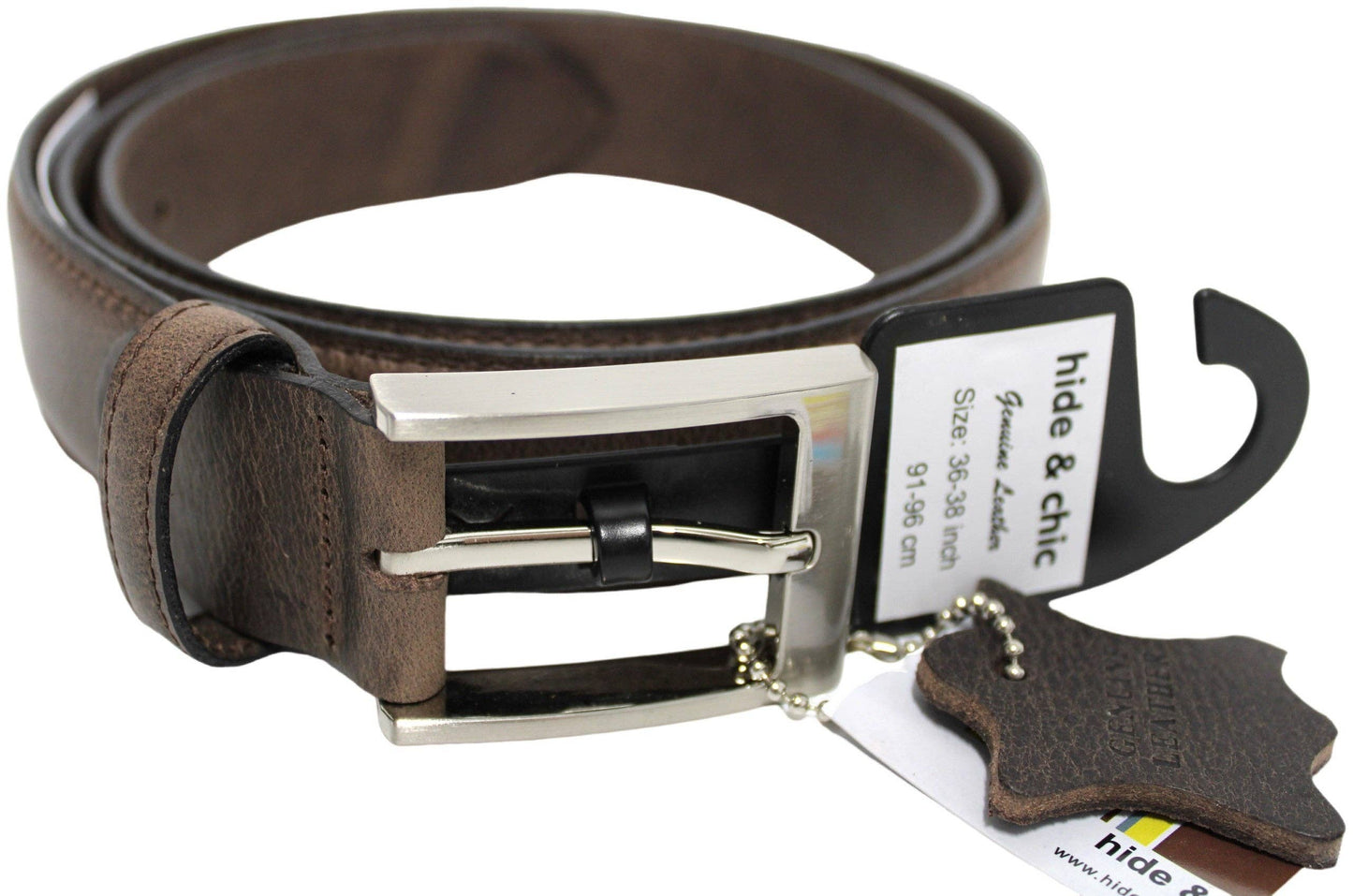 Genuine Leather Quality Men’s Belt - Black 34 Inches
