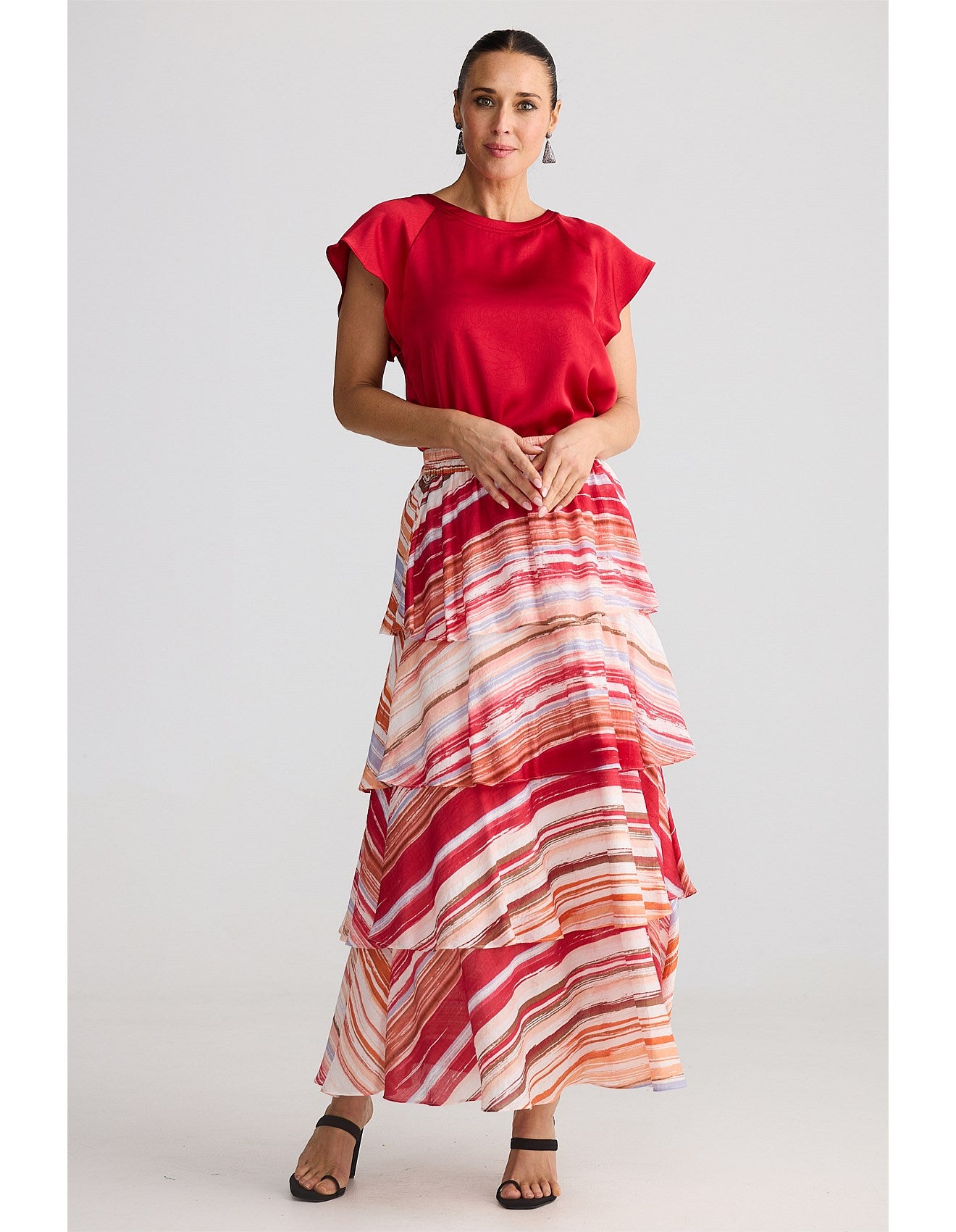 Penny Skirt - Painterly Stripe