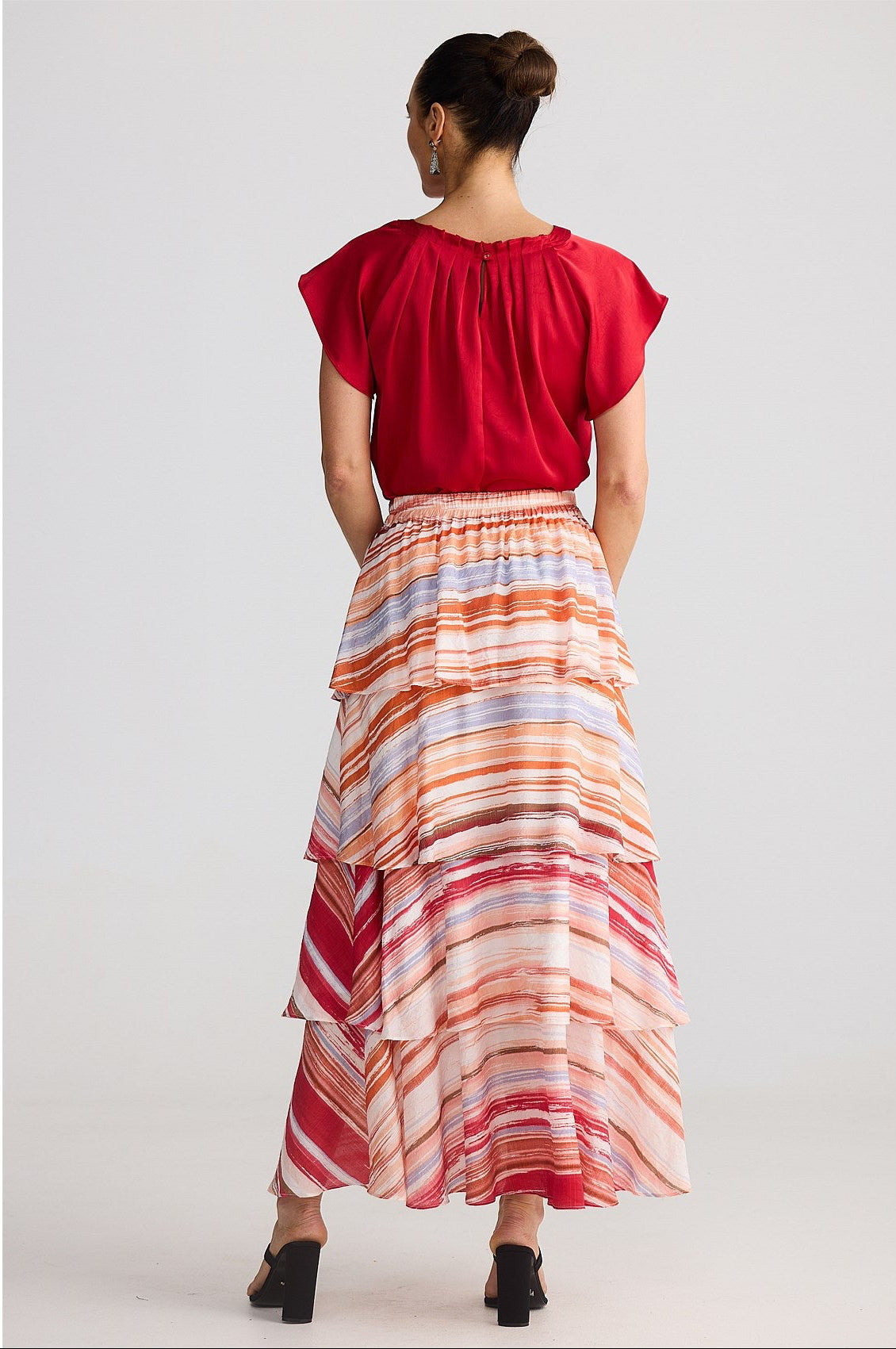 Penny Skirt - Painterly Stripe
