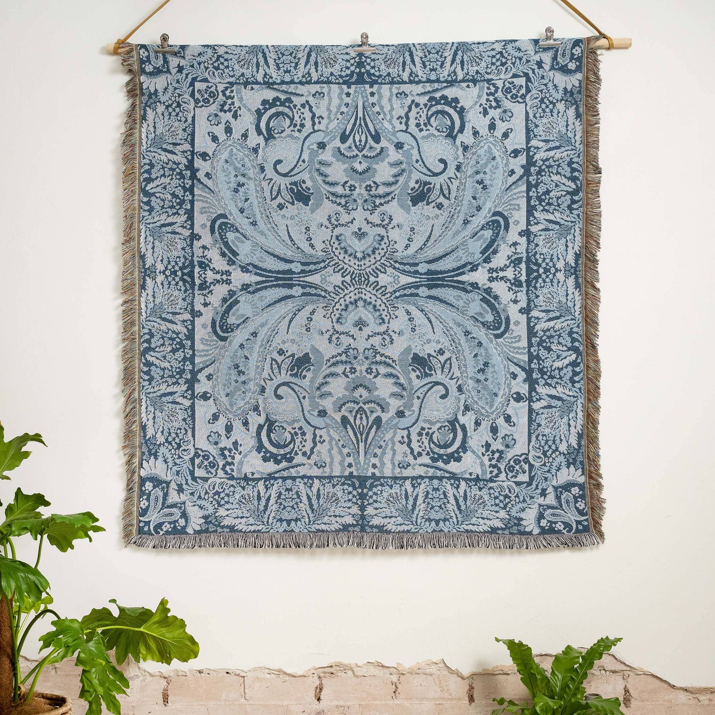 HENDEER - 'Yesterday' Woven Picnic Rug/Throw: Large 170x200cm