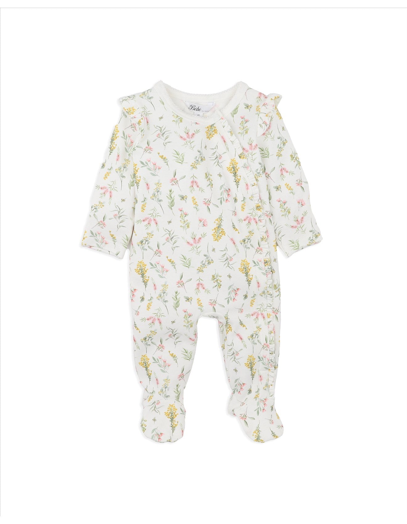 Charlie Wattle Zip Onsie - Wattle Print