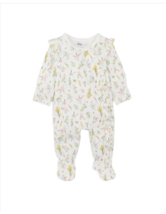 Charlie Wattle Zip Onsie - Wattle Print