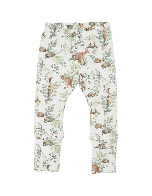 Charlie Organic Turn Back Feet Leggings - Charlie Print