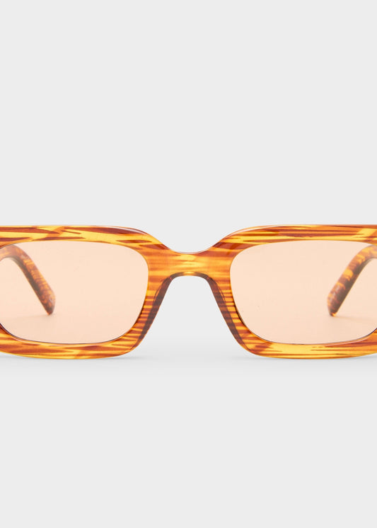 Rippled Rebel Sunglasses - Woodstripe
