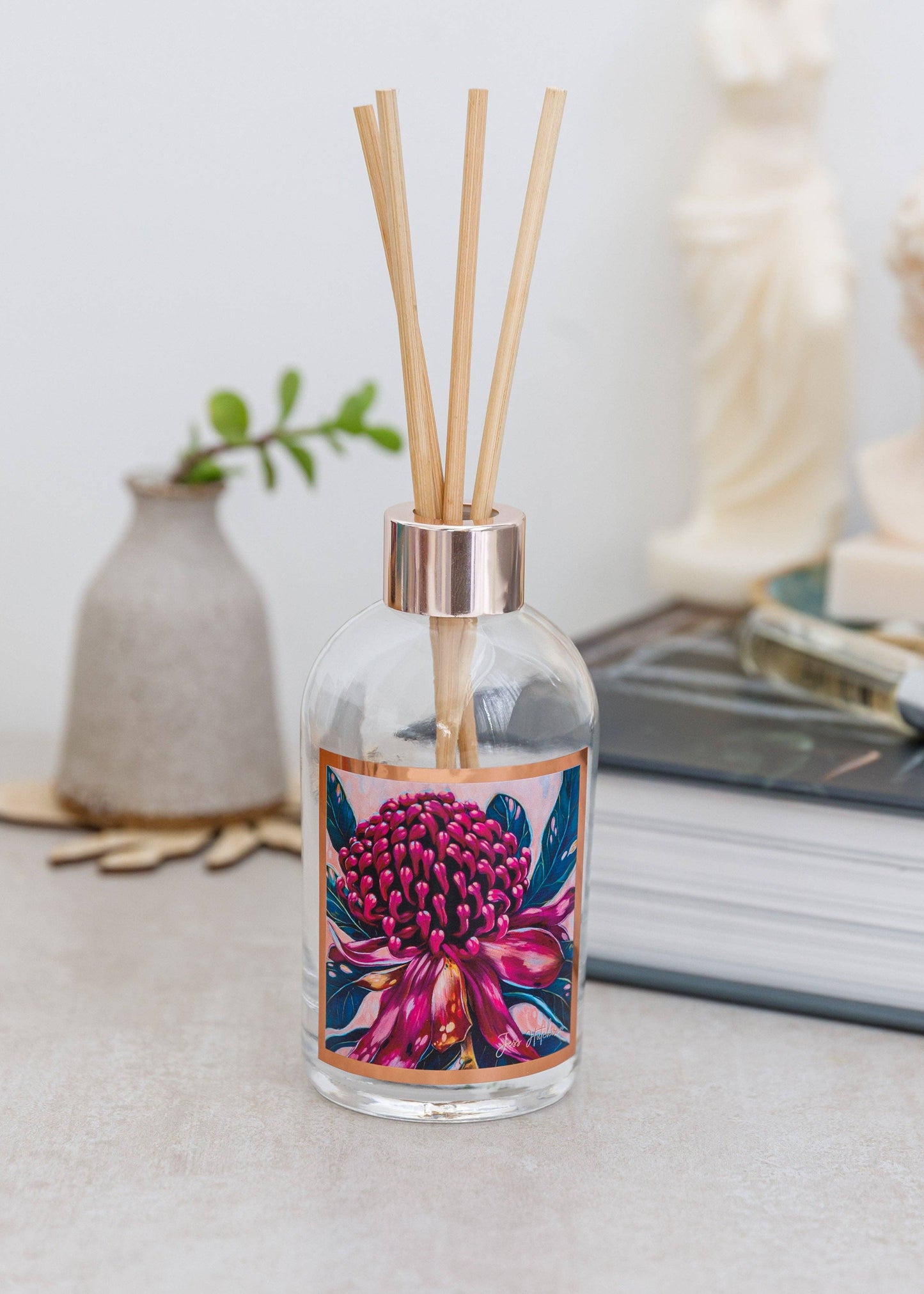 Aroma Pot - 200ml Australian artist reed diffuser - Kakadu plum