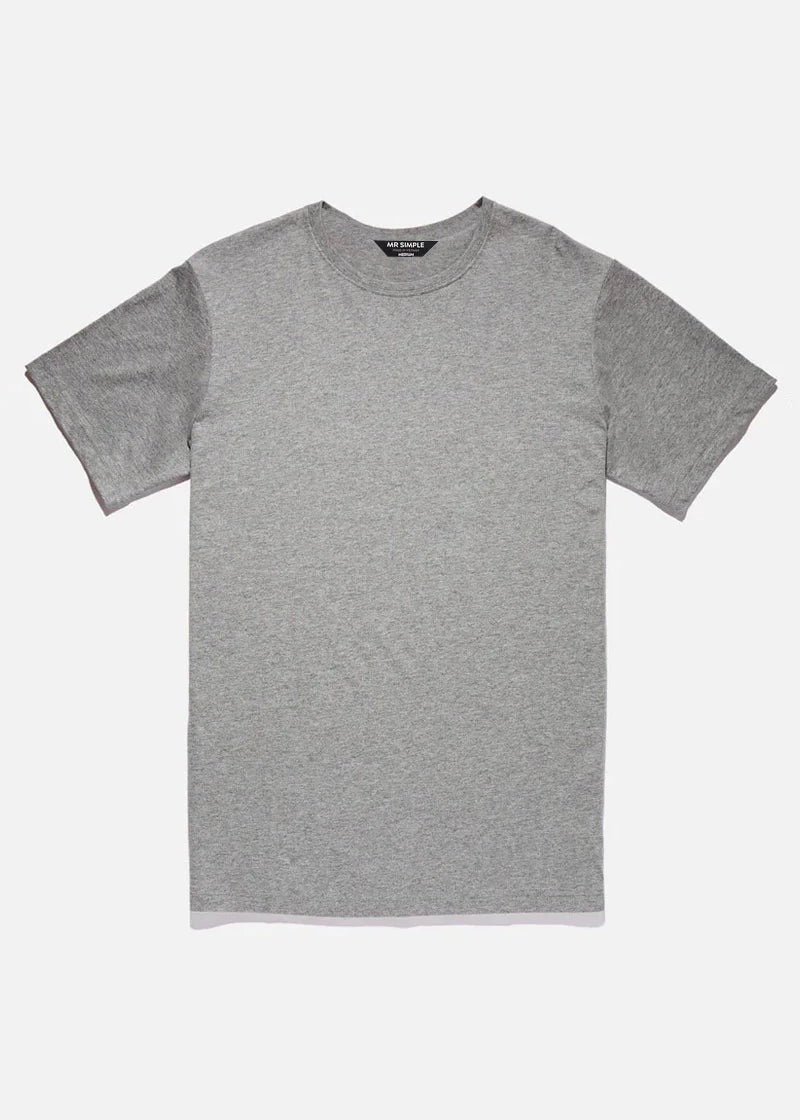 Reginald Organic Tee - Grey Marle