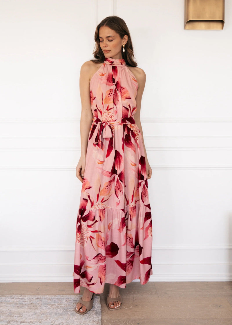 Blush Lily Halter Dress - Blush Lily