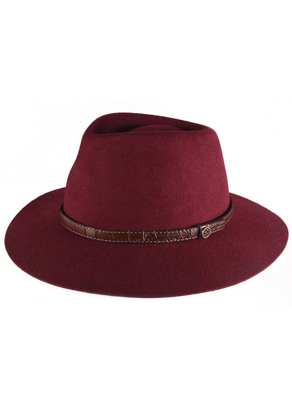 Fallen Broken Street - The Dingo Felt Hat - Wine: S/M
