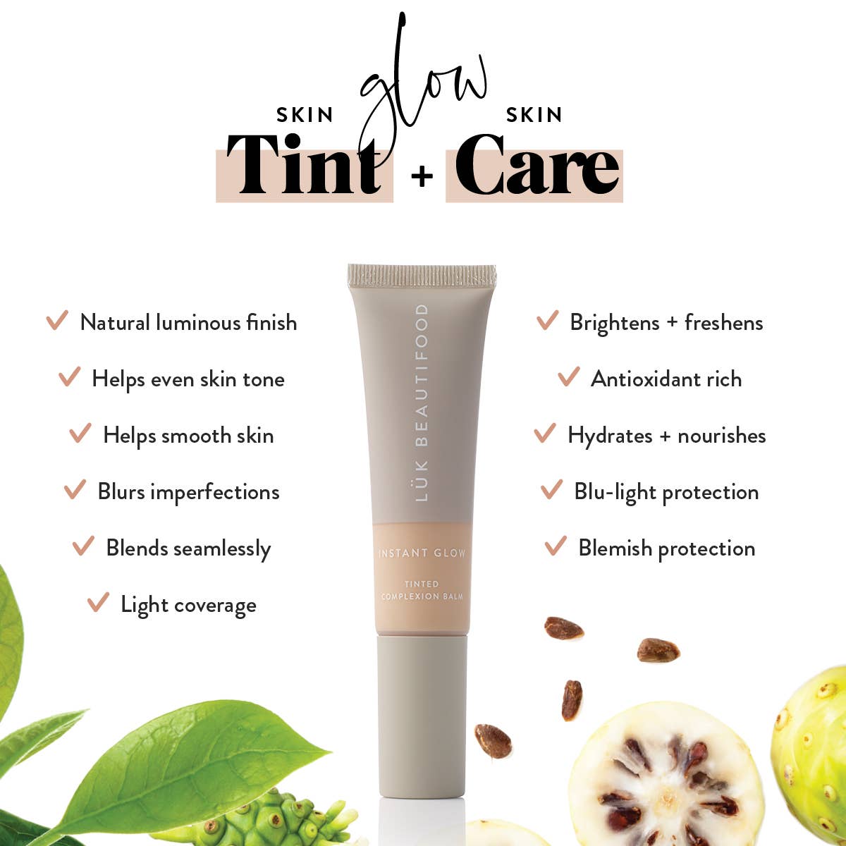 Lük Beautifood - NUDE 3 (Light Medium) - Instant Glow Tinted Complexion Balm