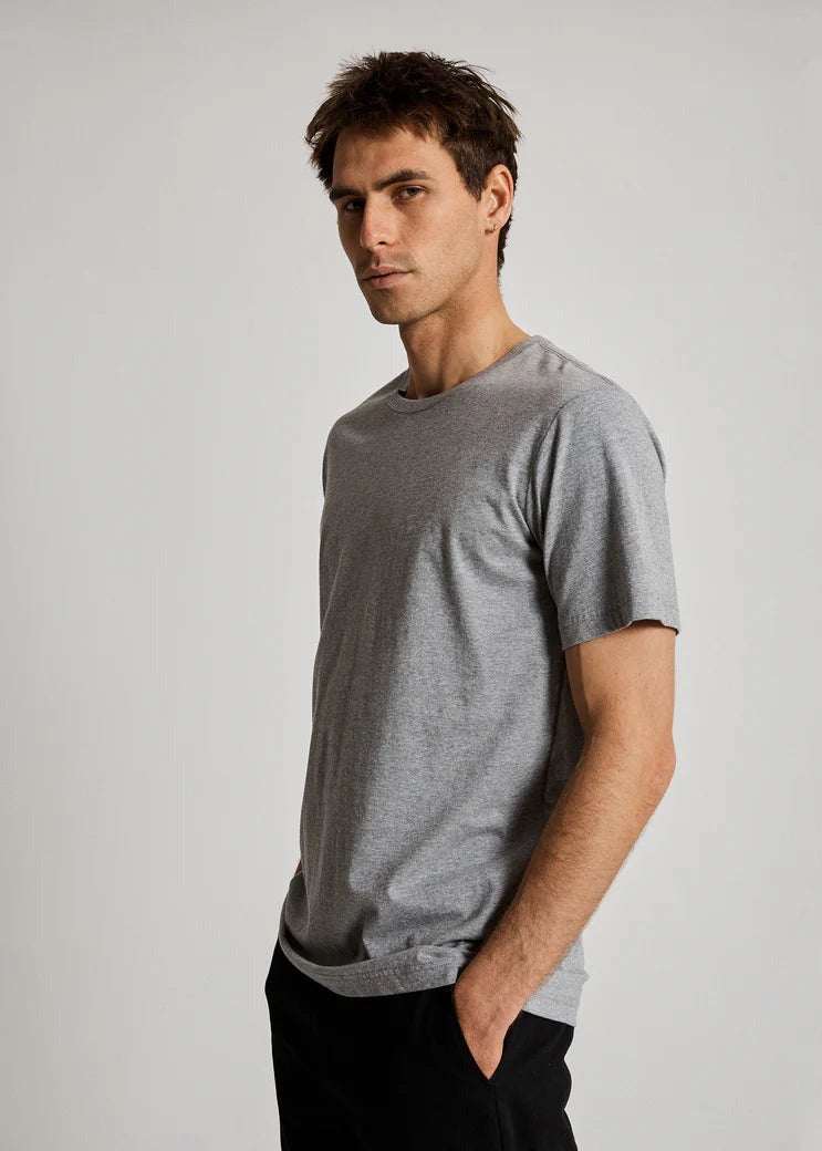 Reginald Organic Tee - Grey Marle