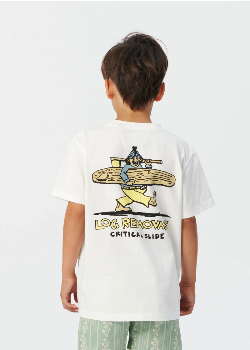 Log Removals Tee - Vintage White