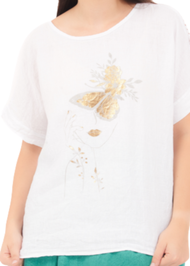 Italian Cotton Top - White