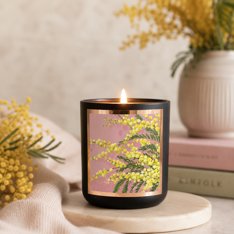Aroma Pot - Australian artist soy candle | Wattleseed + Honey | 50+hrs