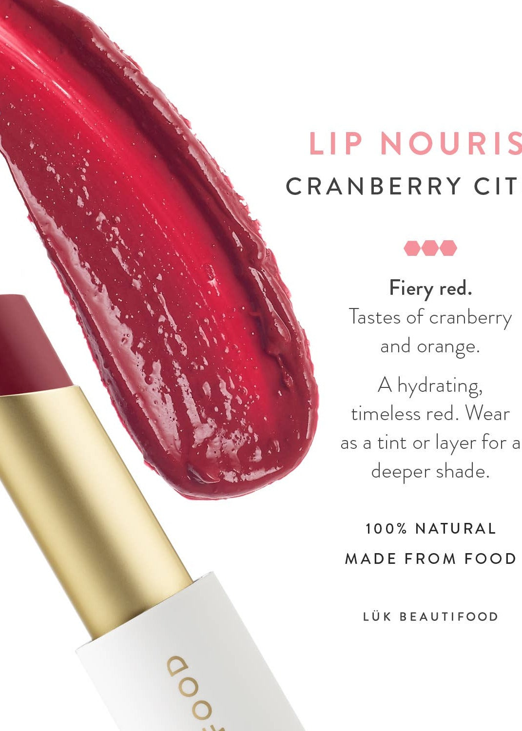 Lip Nourish Lipstick - Cranberry Citrus