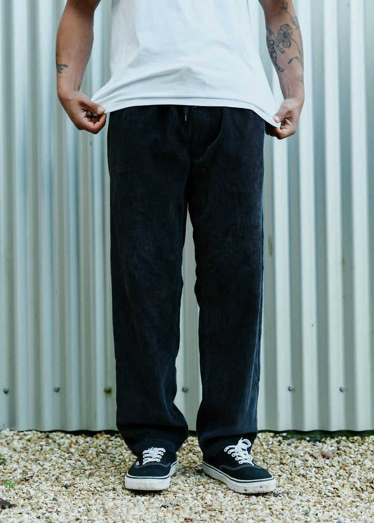 Burbank Elastic Cord Pant - Charcoal