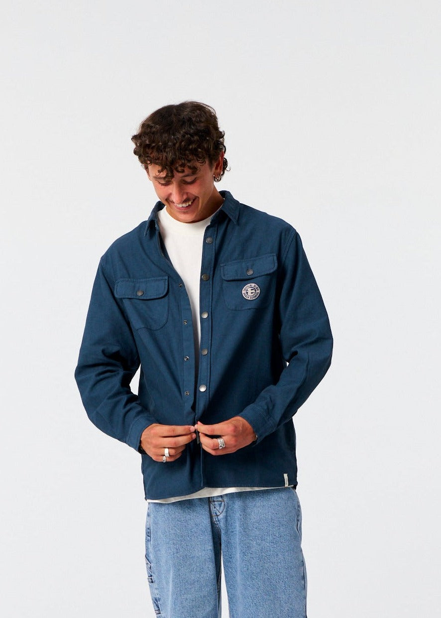 Sun Cured Overshirt - Worker Blue - photo 5