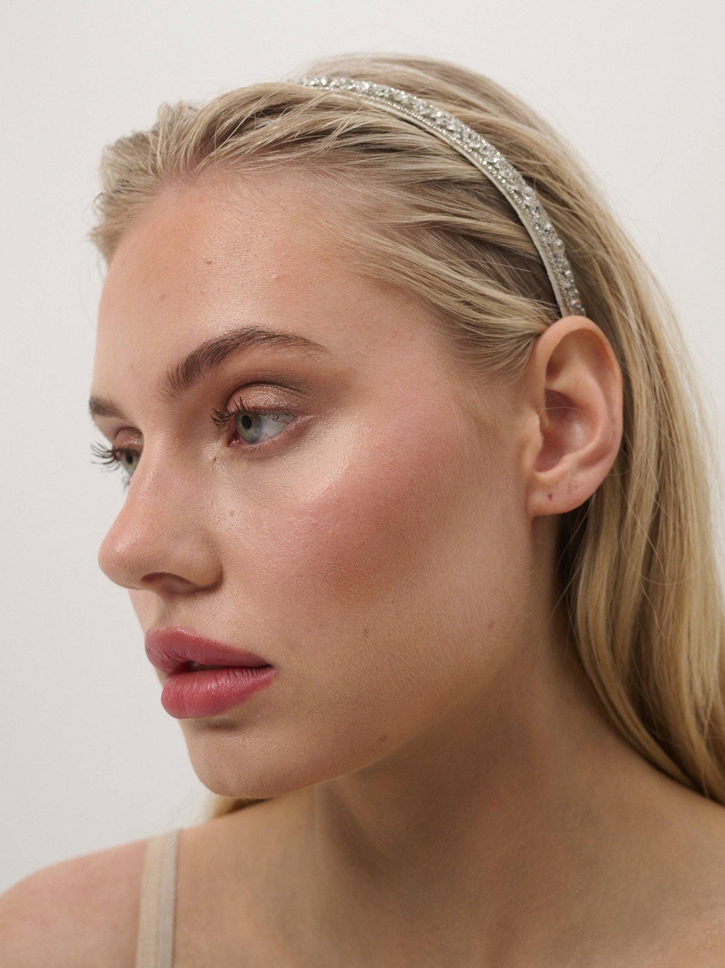 Angels Whisper Accessories - Olivia Silver Crystal Statement Headband