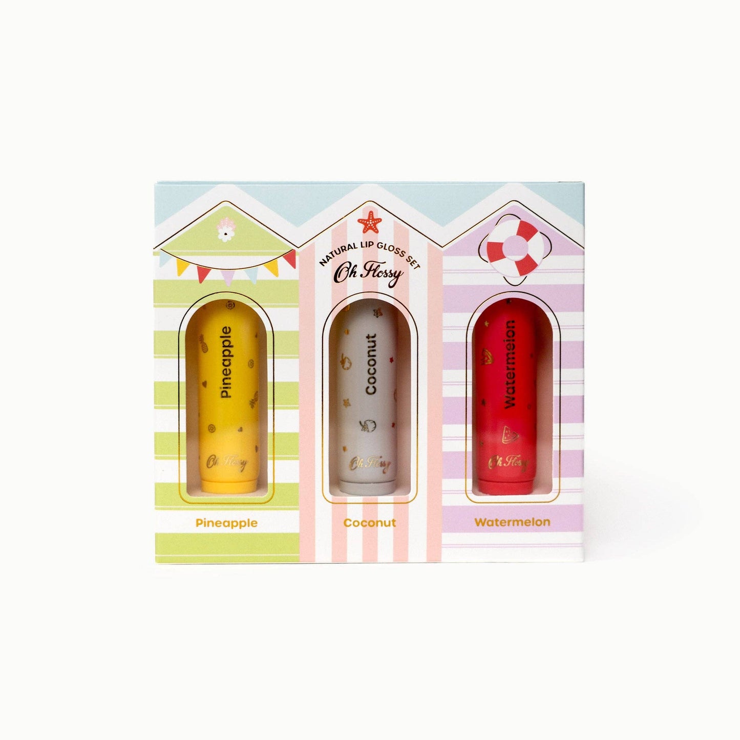 Oh Flossy - Oh Flossy Beach Club Natural Lip Gloss Set